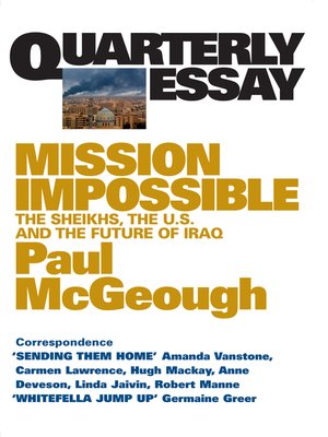 cover image of Quarterly Essay 14 Mission Impossible